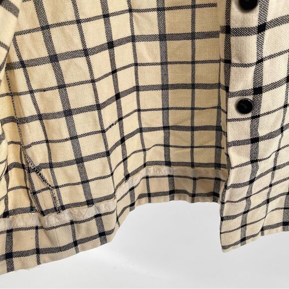 Cardinals Vintage Women’s Button Front Plaid Long Duster Shacket Jacket Medium - Picture 13 of 15